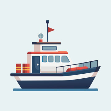 A boat logo design