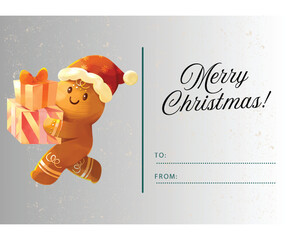 Cute Merry Christmas Card- Minimal Merry Christmas Card