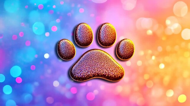 squish paw beautiful colorful toy. Selective focus. kid.