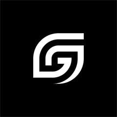 Futuristic logo featuring the letter "G" inside a stylized leaf shape. A striking symbol for companies in clean energy, sustainability, or green technology.