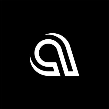 A dynamic, futuristic logo with the letter "a". This elegant design suggests velocity and progress, perfect for automotive, tech, or logistics companies.