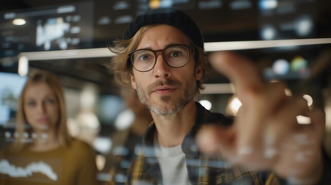 Wide-angle shot of distributed team interacting in a shared virtual environment, generating ideas and tracking KPIs holographically, symbolizing next-generation remote collaboration, virtual