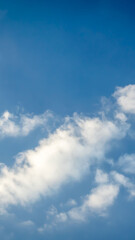 blue sky with white clouds. texture or background