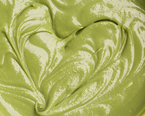 pistachio paste and heart background