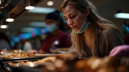 Holiday Charity Drive - Volunteer at Food Bank Buffet - Community