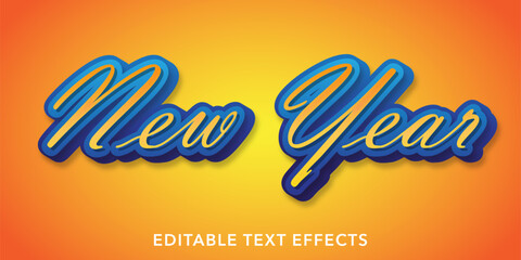 Happy New Year colorful  vector illustration design, Vector illustration, Happy, New Year Typography Vector Design