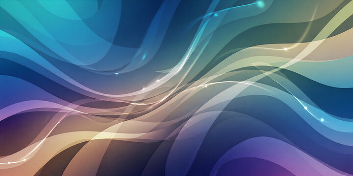abstract blue background with waves : waves in blue and purple gradient for modern backgrounds and design