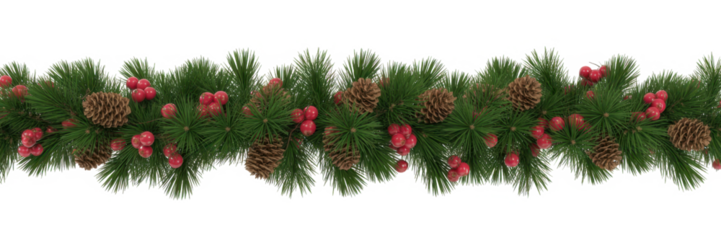 Christmas frame of tree branches
