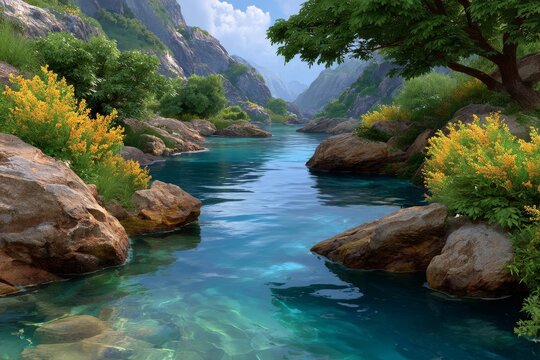 Flow State, inside the Digital River. Generative AI