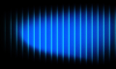 Abstract blue light pattern with vertical lines on a dark background
