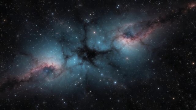 Space Galaxy with Stars and Nebulae simulation Night sky traveling trough universe filled with stars, nebulae and galaxies Nebula Travel Passing Clouds and Star Loop. This Clip is a pass galaxy 