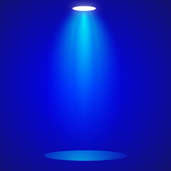 spotlight on stage