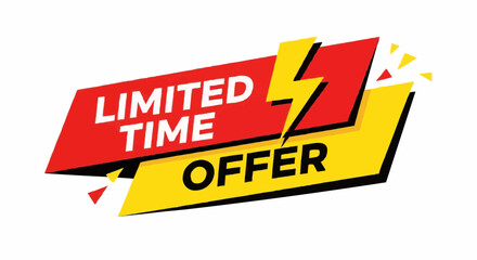 Eye-catching banner with a limited-time offer, perfect for sales and promotions