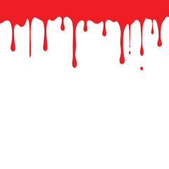 red paint splash isolated on white background