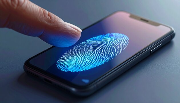Fingerprint Scanning on Smartphone Screen for Secure Digital Identity and Authentication