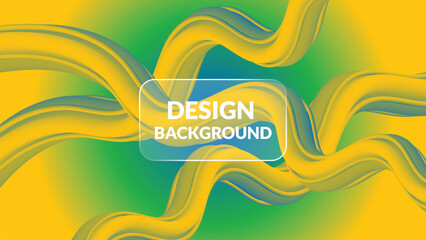 Vibrant abstract background design with fluid, wavy shapes and gradient colors