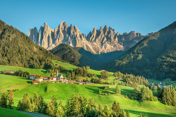 Fototapeta premium Val di Funes Southem Tyrol Italy Dolomites