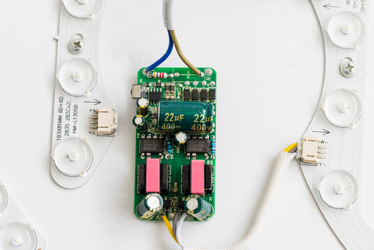 Image shows an electronic circuit board, specifically a constant current LED driver board. Industry