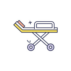 Stretcher vector icon