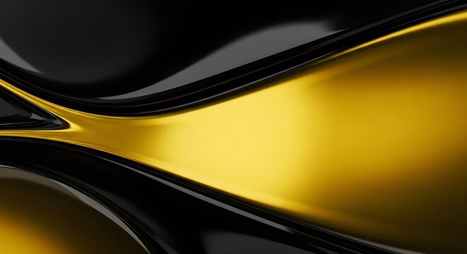 Abstract black and gold liquid wave background, luxury and elegant design template concept