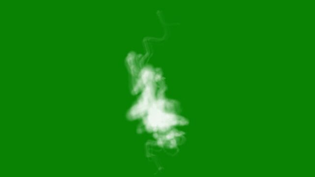 Abstract endless wall of smoke and fog rising, swirling mist cloud on green screen background, thick vapor steam drifting and floating slowly, cinematic atmospheric effect for VFX editing