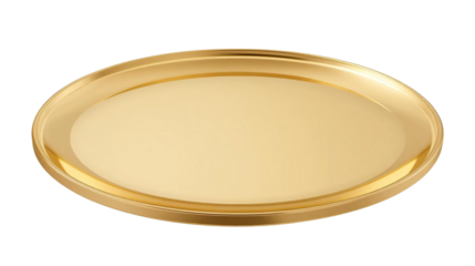 A clean, high-quality product shot of a sleek, shallow, round tray with a raised edge.