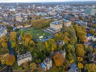 Aerial View Nottingham Castle And