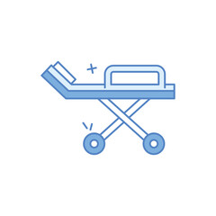 Stretcher vector icon