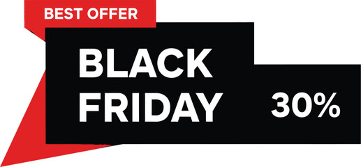 Obraz premium Black friday best offer 30 discount for promotion