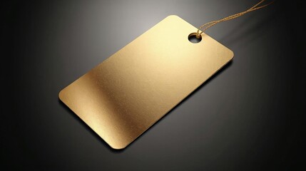 A high-end, minimalist image featuring a rectangular tag or label with rounded corners.