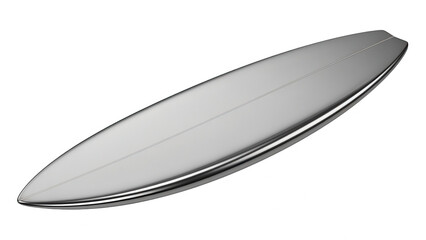 Sleek Surfboard on White Background