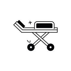 Stretcher vector icon