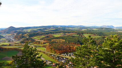 Obraz premium Goldener Herbst im Pittental