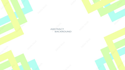 An abstract green and yellow background with squares, commercial banner, design on a white background