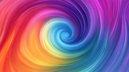 Obraz premium A vibrant and colorful swirling abstract background featuring various bright hues creating a dynamic and fluid pattern.