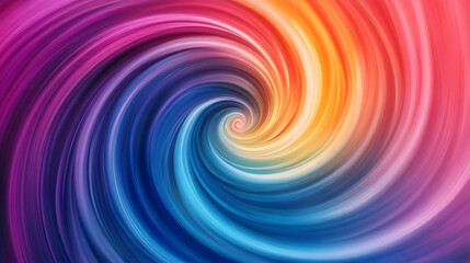Obraz premium A vivid abstract swirl with various colors creating a dynamic and visually appealing composition.