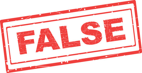 vector illustration red worn texture rubber stamp false text