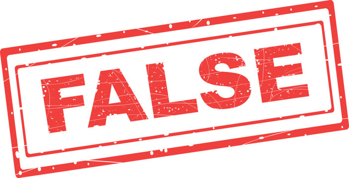 vector illustration red worn texture rubber stamp false text