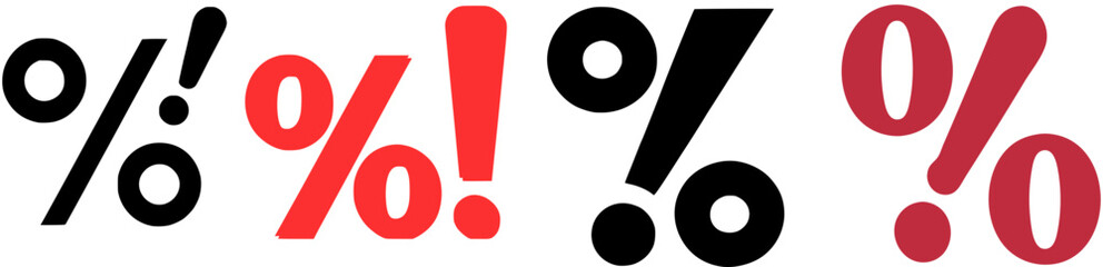 3d render of a discount symbol on a white background