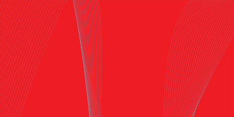 Abstract glowing wave lines on red background. Dynamic wave pattern. Modern flowing wavy lines. Suit for banner, poster, cover, brochure, flyer, website