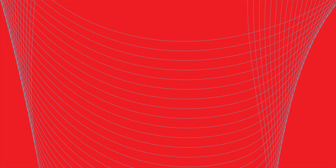 Abstract glowing wave lines on red background. Dynamic wave pattern. Modern flowing wavy lines. Suit for banner, poster, cover, brochure, flyer, website