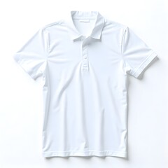 White Polo Sleeveless Shirt Isolated on White Background