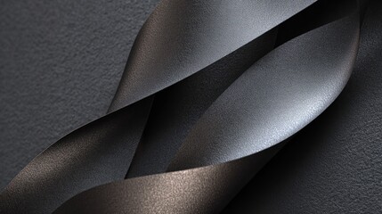 Photorealistic Matte Graphite Background with Embossed Ribbon Tree Design