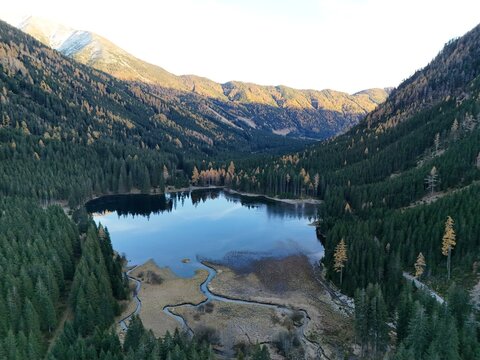 Drohnenblick auf den Ingeringsee 