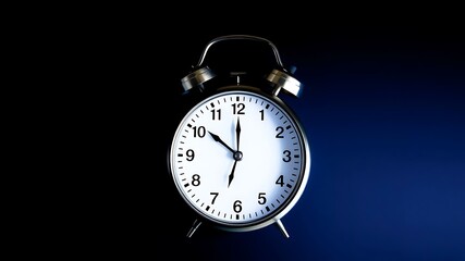 Clock showing five minutes to midnight new year concept