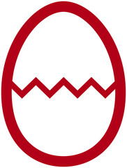 ひびの入った卵