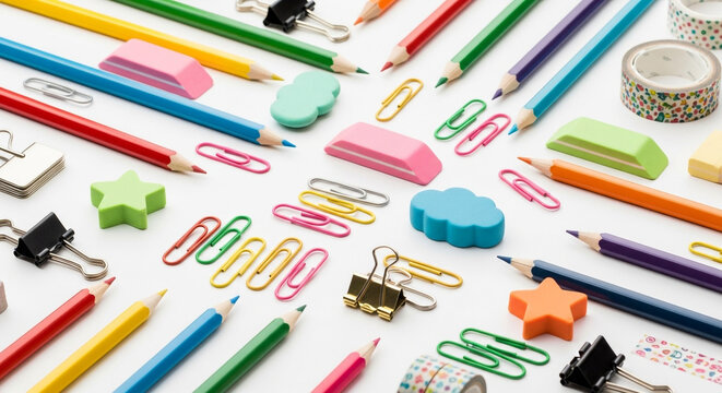 Brighten your day with vivid stationery essentials for back to school projects or creative office designs and add a pop of color to any desk space