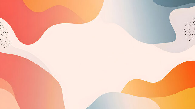 Abstract background featuring colorful fluid shapes with soft curves and a blend of varying hues for a modern artistic look.