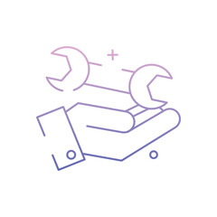 Tech Help vector icon