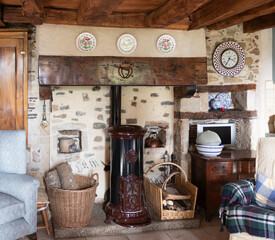 An old kitchen in a French village